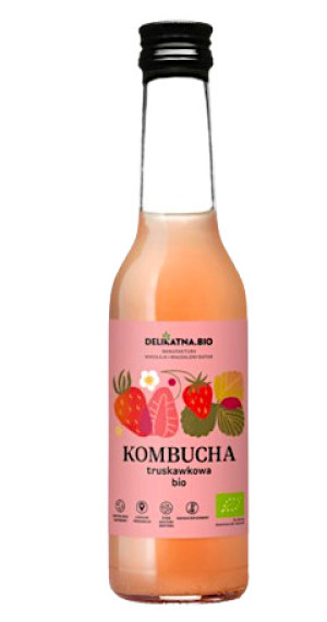 KOMBUCHA TRUSKAWKOWA BIO 270 ml