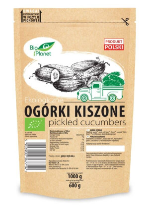 OGÓRKI KISZONE BIO 1 kg (600 g) (DOYPACK)