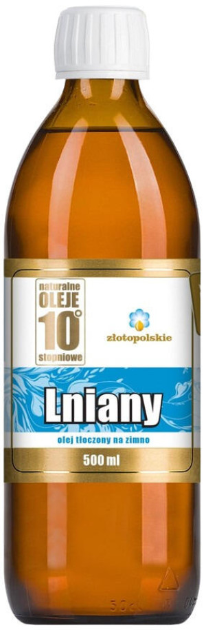 OLEJ LNIANY TŁOCZONY NA ZIMNO BIO 500 ml