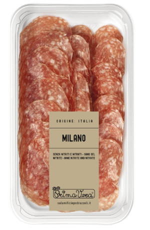 SALAMI MILANO DOJRZEWAJĄCE PLASTRY BEZGLUTENOWE BIO 70 g
