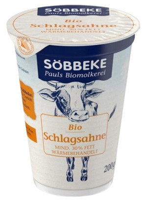 ŚMIETANKA KREMOWA SŁODKA 30 % BIO 200 g