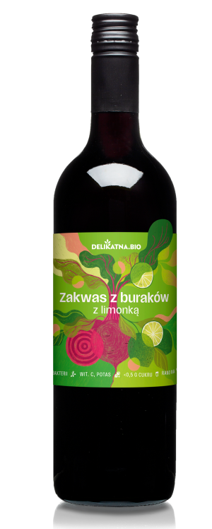 ZAKWAS Z BURAKÓW Z LIMONKĄ BIO 700 ml