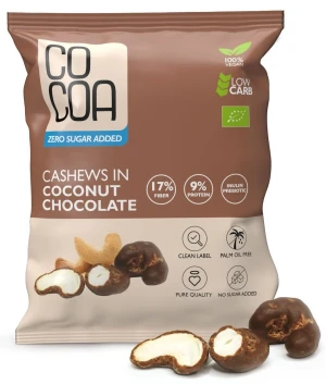 ORZECHY NERKOWCA W CZEKOLADZIE KOKOSOWEJ BEZ CUKRU BIO 70 g