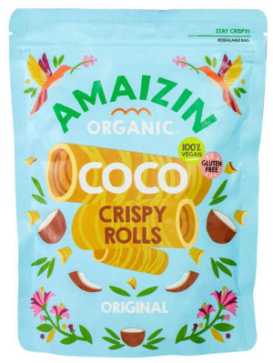 CHRUPIĄCE RURKI KOKOSOWE BEZGLUTENOWE BIO 140 g