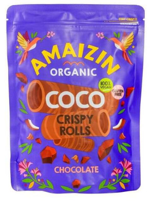 CHRUPIĄCE RURKI KOKOSOWO - CZEKOLADOWE BEZGLUTENOWE BIO 140 g