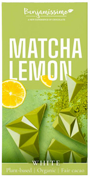 TABLICZKA KAKAOWA HERBATA MATCHA - CYTRYNA BEZGLUTENOWA BIO 60 g