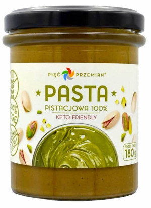 PASTA PISTACJOWA BEZ CUKRU BEZGLUTENOWA 180 g