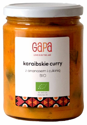 CURRY Z CUKINIĄ I ANANASEM KARAIBSKIE BIO 450 g