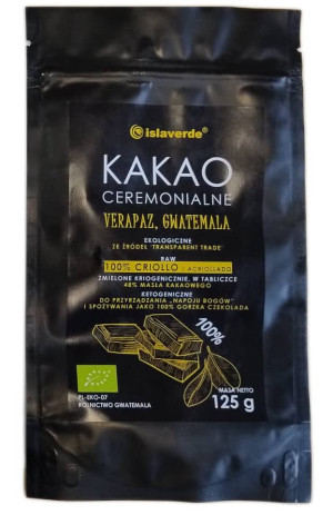 KAKAO CEREMONIALNE TABLICZKA BIO 125 g