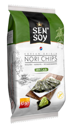 CHIPSY NORI WASABI BEZGLUTENOWE 4,5 g