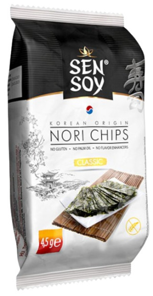 CHIPSY NORI KLASYCZNE BEZGLUTENOWE 4,5 g