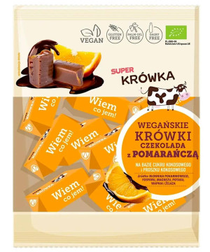KRÓWKI CZEKOLADA Z POMARAŃCZĄ BEZMLECZNE BEZGLUTENOWE BIO 150 g