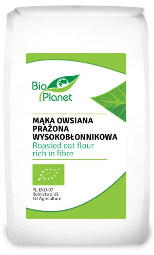 MĄKA OWSIANA WYSOKOBŁONNIKOWA PRAŻONA BIO 300 g