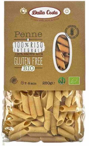 MAKARON RYŻOWY RAZOWY PENNE BEZGLUTENOWY BIO 250 g