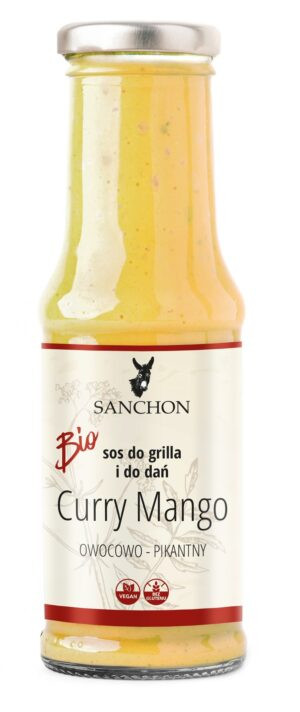 SOS CURRY MANGO WEGAŃSKI BEZGLUTENOWY BIO 210 ml