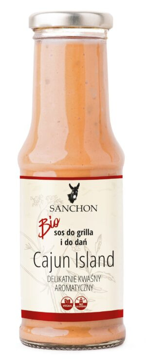 SOS DO GRILLA CAJUN ISLAND WEGAŃSKI BEZGLUTENOWY BIO 210 ml