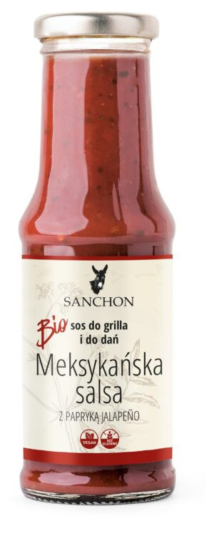SOS MEKSYKAŃSKA SALSA WEGAŃSKI BEZGLUTENOWY BIO 210 ml