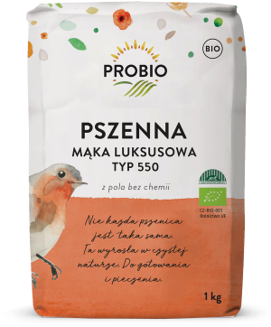 MĄKA PSZENNA LUKSUSOWA TYP 550 BIO 1 kg