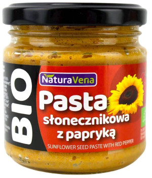 PASTA SŁONECZNIKOWA Z PAPRYKĄ BIO 185 g