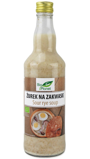 ŻUREK NA ZAKWASIE ŻYTNIM NIEPASTERYZOWANY BIO 500 ml