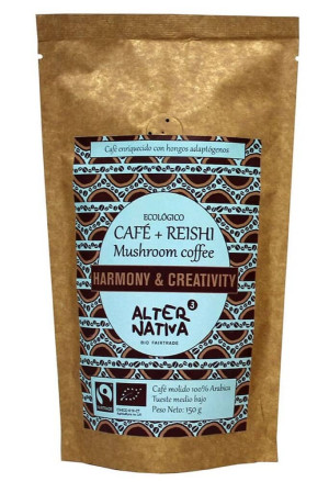 KAWA MIELONA ARABICA Z REISHI FAIR TRADE BEZGLUTENOWA BIO 150 g