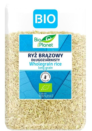 RYŻ BRĄZOWY DŁUGOZIARNISTY BEZGLUTENOWY BIO 2 kg