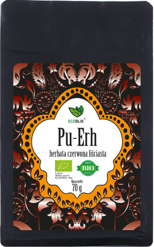 HERBATA CZERWONA LIŚCIASTA PU ERH BIO 70 g