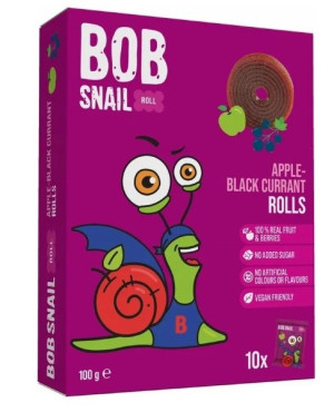 PRZEKĄSKI ROLL JABŁKO - CZARNA PORZECZKA BEZ DODATKU CUKRÓW BEZGLUTENOWE 100 g