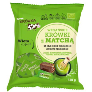 KRÓWKI Z MATCHĄ BEZMLECZNE BEZGLUTENOWE BIO 150 g
