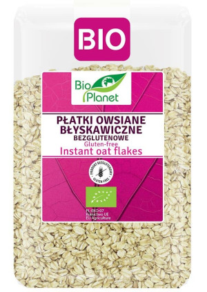 PŁATKI OWSIANE BŁYSKAWICZNE BEZGLUTENOWE BIO 1 kg