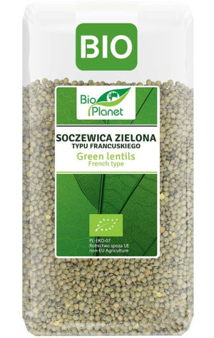 SOCZEWICA FRANCUSKA ZIELONA BIO 500 g