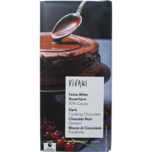 CZEKOLADA KUWERTURA GORZKA DO GOTOWANIA WEGAŃSKA BIO 150 g