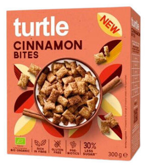 PODUSZKI ZBOŻOWE CYNAMONOWE 30 % MNIEJ CUKRU BEZGLUTENOWE BIO 300 g
