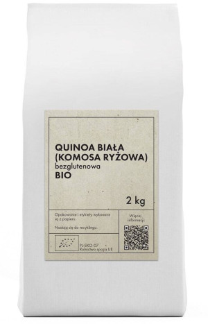 QUINOA BIAŁA BEZGLUTENOWA BIO 2 kg