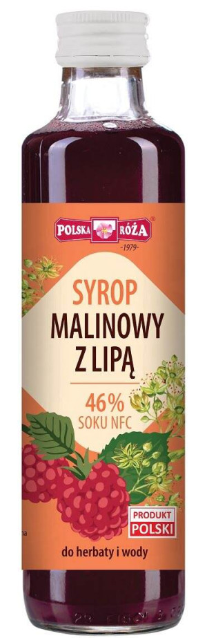 SYROP MALINOWY Z LIPĄ 250 ml
