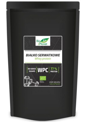 BIAŁKO SERWATKOWE NATURALNE (WPC 77) BIO 500 g