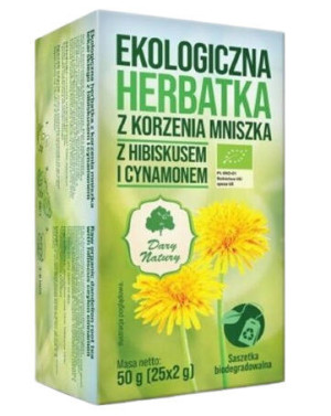 HERBATKA Z KORZENIA MNISZKA Z HIBISKUSEM I CYNAMONEM BIO (25 x 2 g) 50 g
