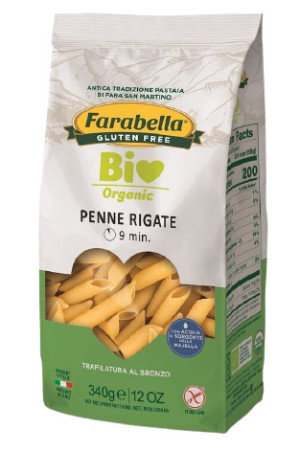 MAKARON KUKURYDZIANO - RYŻOWY PENNE RIGATE BEZGLUTENOWY BIO 340 g