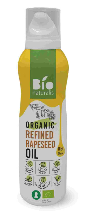OLEJ RZEPAKOWY SPRAY TŁOCZONY NA ZIMNO OMEGA-3 BIO 200 ml
