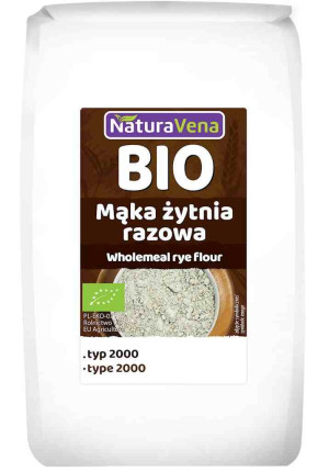 MĄKA ŻYTNIA RAZOWA TYP 2000 BIO 1 kg