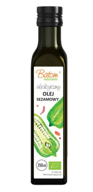 OLEJ SEZAMOWY TŁOCZONY NA ZIMNO BIO 250 ml