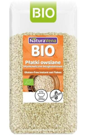 PŁATKI OWSIANE BŁYSKAWICZNE BEZGLUTENOWE BIO 300 g