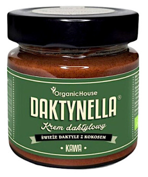 KREM DAKTYLOWY Z KOKOSEM I KAWĄ BEZGLUTENOWY BIO 190 g
