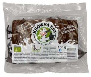 KRÓWKI Z CZEKOLADĄ GORZKĄ BEZGLUTENOWE BIO 150 g