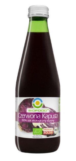 SOK Z KISZONEJ KAPUSTY CZERWONEJ NFC BEZGLUTENOWY BIO 300 ml