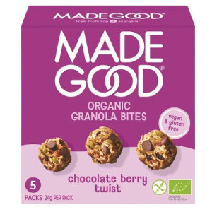 GRANOLA Z CZEKOLADĄ BEZGLUTENOWA BERRY TWIST BIO (5 x 24 g) 120 g
