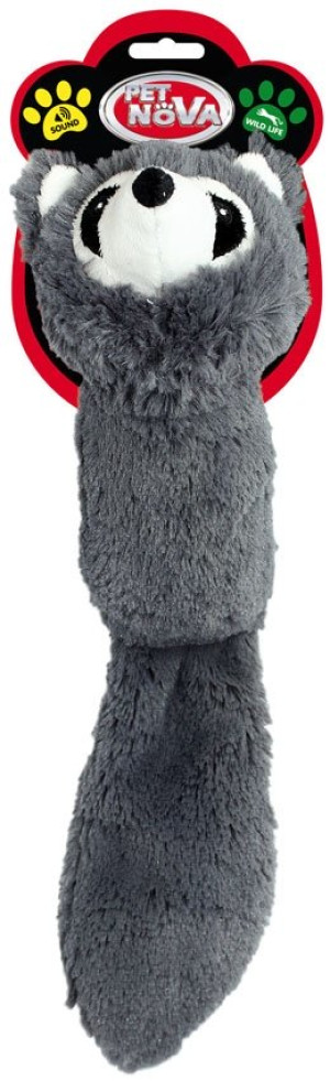 PET NOVA PET NOVA DOG LIFE STYLE Waschbär - Plüschtier mit Quietsche 41cm