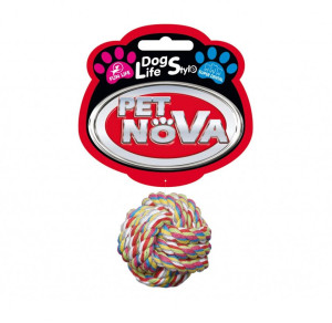 PET NOVA DOG LIFE STYLE Superdental Ball-Baumwollseil 5 cm