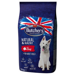 BUTCHER'S Natural&Healthy Trockenfutter mit Rindfleisch für adulte Hunde 10 kg