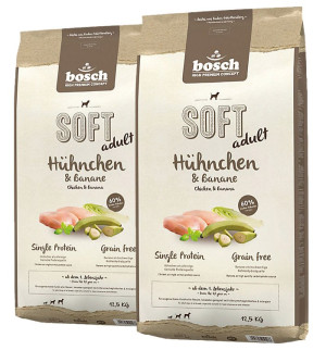 BOSCH SOFT ADULT Hühnchen & Banane 25 kg (2 x 12,5 kg)